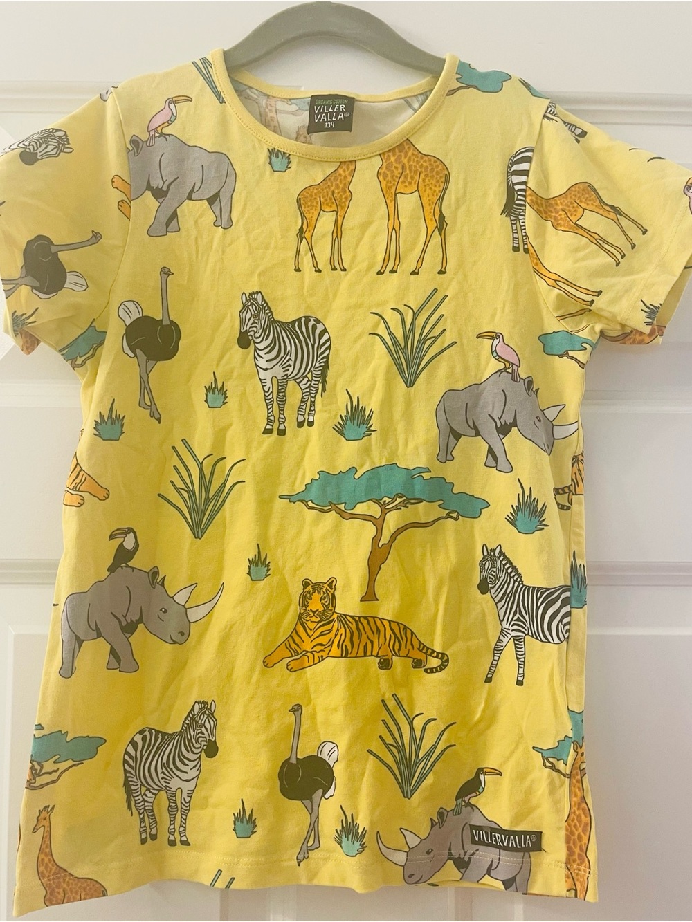 Viller Valla animals t-shirt unisex organic 134cm